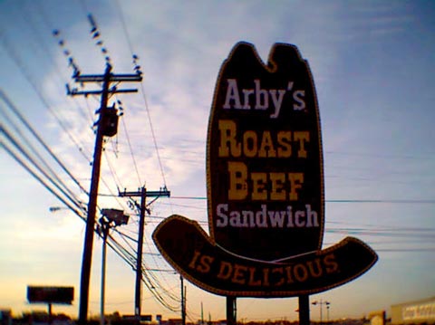 i'm so hungry i could eat at arby's